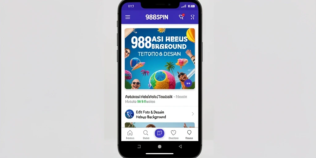 Antarmuka 988SPIN saat pengguna menghapus background foto.