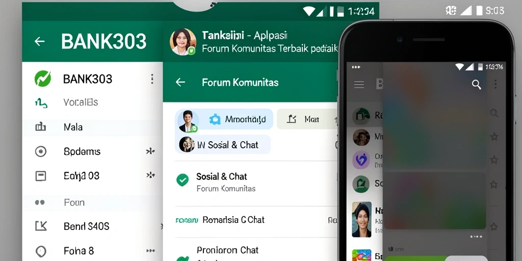 Tampilan antarmuka aplikasi BANK303 yang intuitif dan menarik.