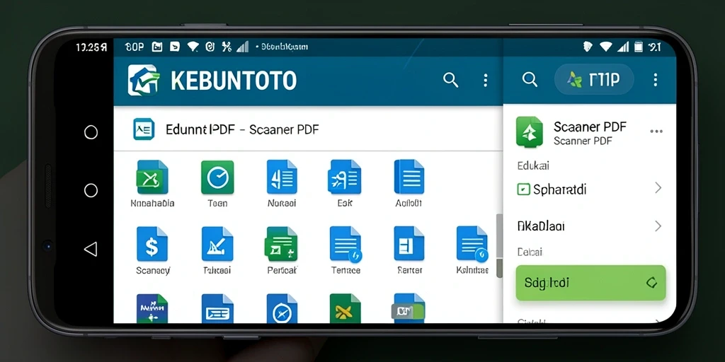 Antarmuka KEBUNTOTO yang sederhana dan mudah digunakan untuk Scanner PDF.