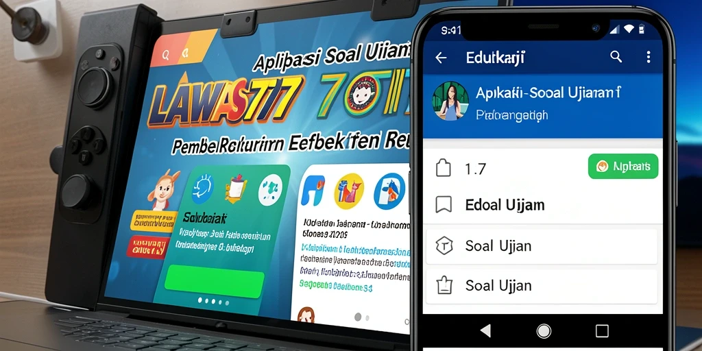 Antarmuka aplikasi LAWAS777 yang ramah pengguna untuk Soal Ujian.