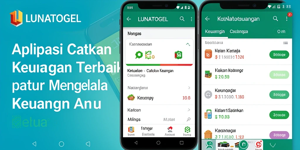 Antarmuka LUNATOGEL yang sederhana dan efisien untuk Catatan Keuangan.