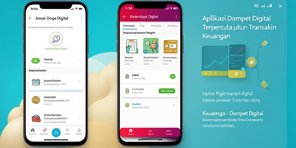 Antarmuka RI188 yang user-friendly dan fungsi Dompet Digital yang lengkap.