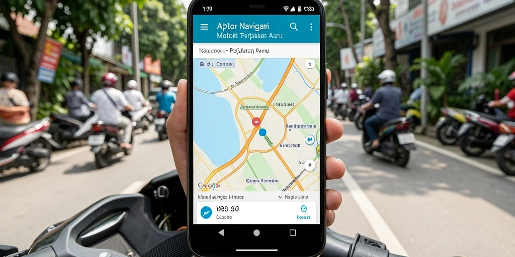 Antarmuka Y89 yang intuitif untuk navigasi motor.