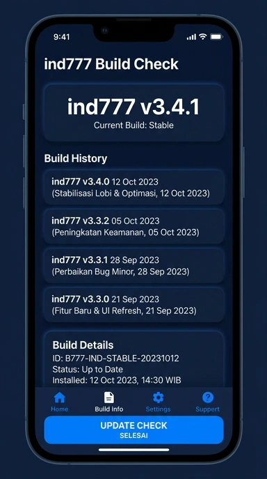 Riwayat Versi Aplikasi ind777 untuk Android